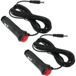 Lot de 2 cbles adaptateurs d'alimentation 12 v pour voiture (3 m), compatibles avec les tlviseurs ...