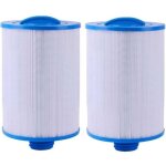 Lot de 2 cartouches pour filtre de spa jacuzzi, compatibles avec unicel 6ch - 940, pleatco pww50p3, waterway ...