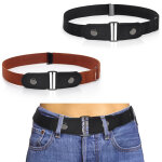 Lot de 2 ceintures �lastiques invisibles ajustables pour hommes et femmes - jinfgerne - confort optimal ...