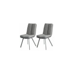 M&s - lot de 2 chaises 47x65x86 cm anthracite et gris - galty M&s - lot de 2 chaises 47x65x86 cm anthracite et gris - galty