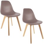 Lot de 2 chaises design scandinave  coque holga