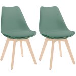 Lot 2 chaises � manger daria style nordique 83x55x48cm thinia home