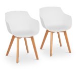 Fromm&starck - chaise - 2 ensemble - jusqu' 150 kg - sige 41 x 40 cm - blanc