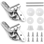 Lot de 2 charnires pour abattant wc roca, vis pour rparation de pices d'abattant wc, charnire universelle ...