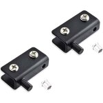 Lot de 2 charni�res pivotantes en acier inoxydable pour porte en verre, pince de charni�re r�glable (40 ...