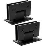 Lot de 2 charnires de porte de douche en verre  90 degrs, clips de porte de salle de bain en acier ...