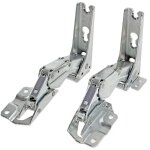 Electrolux - lot de 2 charnieres de porte (droite et gauche) pour refrigerateur, congelateur aeg faure, ...