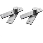 Lot de 2 charnires de porte pivotantes  360 degrs dissimules, en acier inoxydable robuste avec vis ...