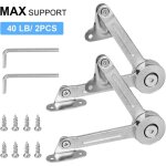 Lot de 2 charnires pour portes de placard, support de charnire rglable, fixations robustes standard ...