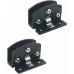 Lot de 2 charni�res pour porte en verre, charni�re de porte de vitrine avec clip pour cave � vin (convient ...