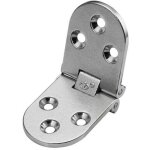 Lot de 2 charni�re � rabat invisible en alliage de zinc pliante, charni�re � 180 degr�s demi ronde bo�te ...