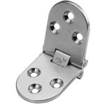 Lot de 2 charni�re � rabat invisible en alliage de zinc pliante, charni�re � 180 degr�s demi ronde bo�te ...