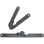 Lot de 2 charni�res de support de couvercle pliables noires, pivotantes � 180 degr�s, adapt�es aux fen�tres, ...