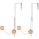 Feiyue - lot de 2 cintres pour vtements, crochets pour serviettes de porte, organisateur de salle de ...