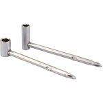 Lot de 2 clés hexagonales pour tige de guitare en métal Lot de 2 clés hexagonales pour tige de guitare en métal