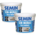 Semin - lot de 2 colles pour toiles de verre et rev�tements muraux l�gers en p�te sem - murale - pr�t ...
