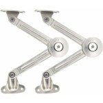 Lot de 2 compas � syst�me d?amortissement pour abattants de portes relevables de placard de cuisine