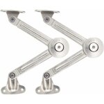Lot de 2 compas � syst�me d?amortissement pour abattants de portes relevables de placard de cuisine - ...