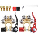 Lot de 2 cosses de batterie 4 voies 12 v / 24 v, bornes positives et n�gatives, pour voitures, camions ...
