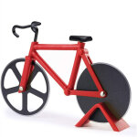 Lot de 2 coupe - pizzas doubles en acier inoxydable, mod�le cr�atif rouge