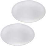 Lot de 2 coussins d'assise jonita, en feutre blanc