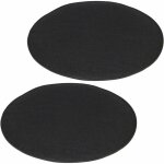 Lot de 2 coussins d'assise jonita, en feutre noir