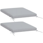 Lot de 2 coussins de chaise de jardin - outsunny - imperm�ables pour mobilier ext�rieur - antid�rapants ...