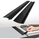 Lot de 2 couvre - joints pour plan de travail de cuisinire, rsistants  la chaleur, protge - joints ...