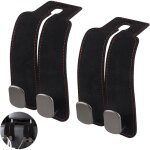 Lot de 2 crochets doubles pour siège auto, crochets multifonctions en cuir pour suspendre des sacs, compatible ... Lot de 2 crochets doubles pour siège auto, crochets multifonctions en cuir pour suspendre des sacs, compatible ...