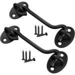 Lot de 2 crochets de porte de cabine, loquet de porte robuste en acier inoxydable de 100 mm, crochet ... Lot de 2 crochets de porte de cabine, loquet de porte robuste en acier inoxydable de 100 mm, crochet ...