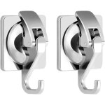 Lot de 2 crochet ventouse salle de bain puissante murale crochet de douche � ventouse sous vide mural ...