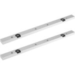 Lot de 2 curseurs de barre de 300 mm - barre de scie  onglet fendue - rail en t en alliage d'aluminium ...