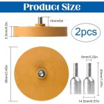 Lot de 2 d�calques gomme pour enlever r�sidus de colle outil de nettoyage pour voiture, moto, visseuse ...