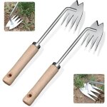 Lot de 2 d�sherbeur � main outils, outil de d�sherbage manuel, inoxydable extracteur de mauvaises, extracteur ...