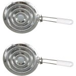 Lot de 2 diffuseurs de chaleur de plaque de cuisson, accessoire pour gazini�re, 2 diffuseurs chaleur ...