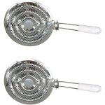 Lot de 2 diffuseurs de chaleur de plaque de cuisson, accessoire pour gazinire, 2 diffuseurs chaleur ...