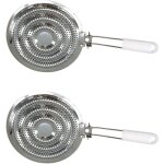 Lot de 2 diffuseurs de chaleur de plaque de cuisson, accessoire pour gazini�re, 2 diffuseurs chaleur ...