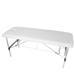 Lot de 2 draps - housses pour table de massage - flanelle - blanc - vivezen Lot de 2 draps - housses pour table de massage - flanelle - blanc - vivezen