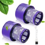 Lot de 2 dyson pour s�rie v10 sv12 lavables rutilisables filtre de remplacement brosse filtre dyson v10 ...