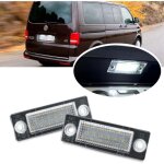 Lot de 2 �clairages led de plaque d'immatriculation pour volkswagen bus multivan transporter t5 t6 caddy ...