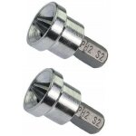 Lot de 2 embouts de vissage spcial pour plaques de pltre / placo / ph2x25mm 1 / 4'' pour vis cruciforme ...