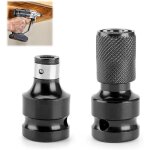 Lot de 2 embouts de visseuse  percussion, adaptateur de cl  douille, adaptateur 1 / 2 1 / 4, embout ...