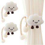 Lot de 2 embrasse � rideaux corde en forme de nuages de dessins anim�s avec boule de perle pour enfant ...