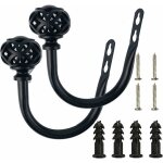 Lot de 2 embrasses � rideaux en forme de u - d�coration d'int�rieur - multifonctions - en fer forg� - ...