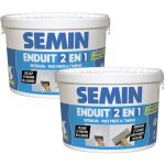 Lot de 2 enduits 2 en 1 multifonctions semin - joint et lissage de la plaque de ptre - intrieur - seau ...