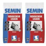 Semin - lot de 2 enduits de rebouchage et lissage en poudre reboucheur schage rapide - intrieur - sac ...