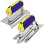 Lot de 2 ensemble d'outils pour b�ton en acier inoxydable pour bordure � b�ton (15, 2 x 7, 6 cm, 1, 27 ...