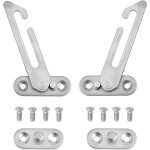Lot de 2 entreb�illeurs de fen�tre en upvc - en acier inoxydable 304 - avec vis - pour fen�tre � gauche ...