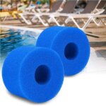 Lot de 2 �ponges filtrantes lavables pour filtre intex type s1, spa et piscine.