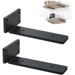 Lot de 2 equerre etagere murale, supports pour �tag�res lourdes industrielles, equerre charge lourde, ...